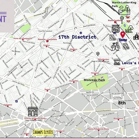 Studio Moderne Au Coeur De Paris Batignolles Luaran gambar